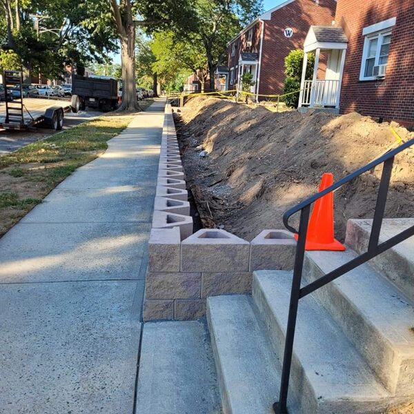 atraminių sienelių įrengimas