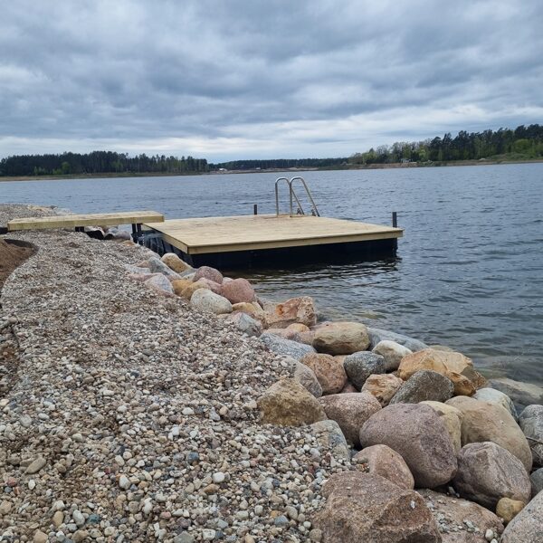 pontoninio liepto statyba,bangolaužos įrengimas